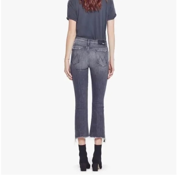 MOTHER SUPERIOR The Insider Crop Step Chew Crop Jeans in Pedal to Metal Size 25 - Picture 4 of 16